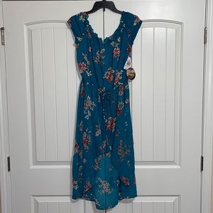 NWT Teal Dress-Style Romper